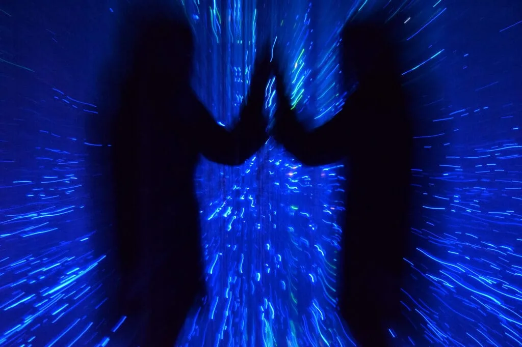 Shot at the Teamlab Borderless exhibition, Shanghai