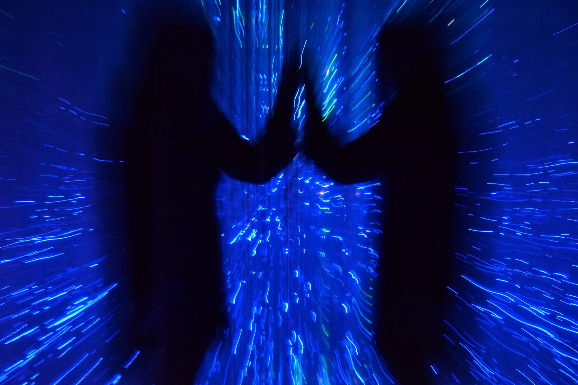 Shot at the Teamlab Borderless exhibition, Shanghai