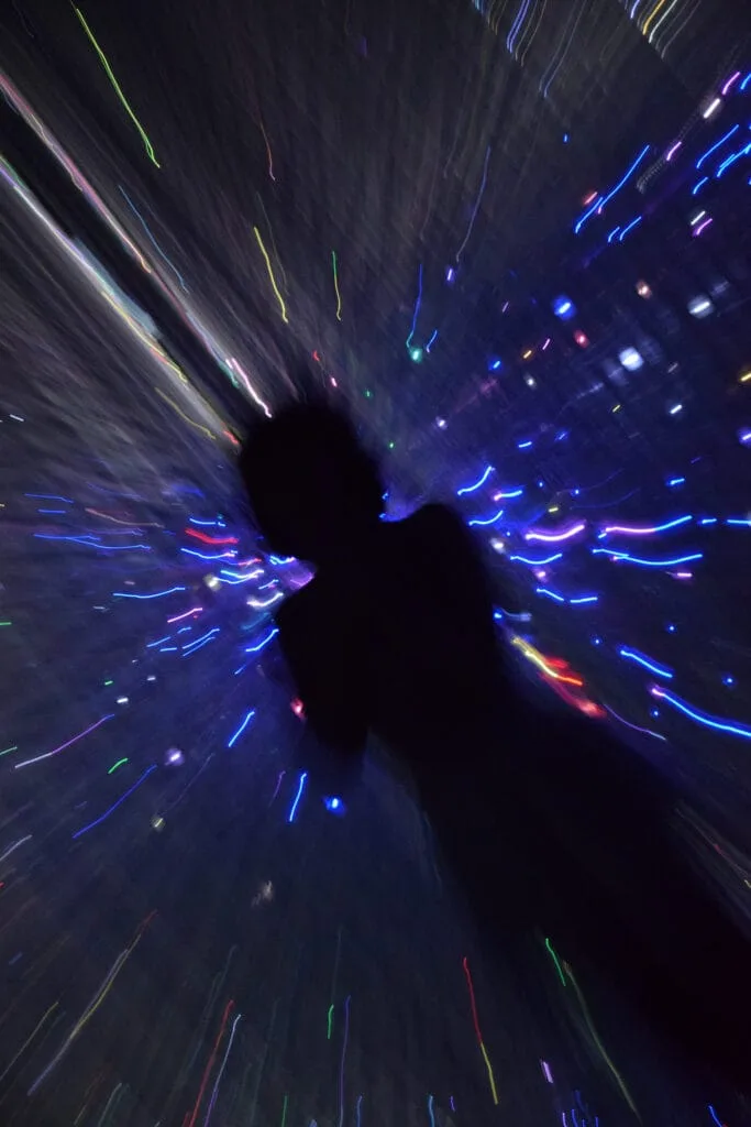 Shot at the Teamlab Borderless exhibition, Shanghai, 2019